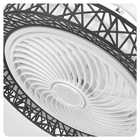 Modern Ceiling Fan with Light for Kids room Kitchen Bedroom, 3 Speed, Low Profile Remote Control