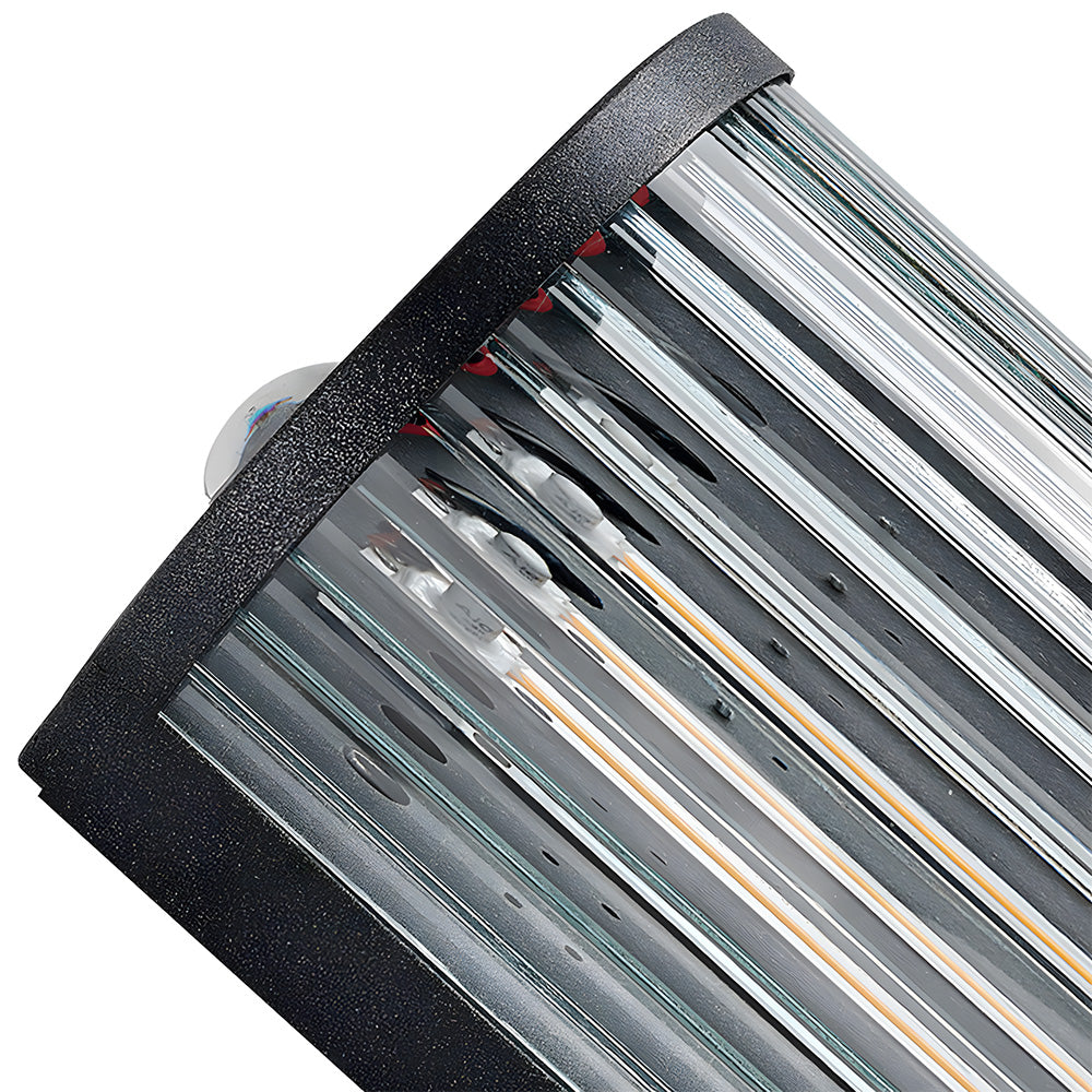 Modern Vertical Glass Stainless Steel Outdoor Wall Lights for Patio Garden