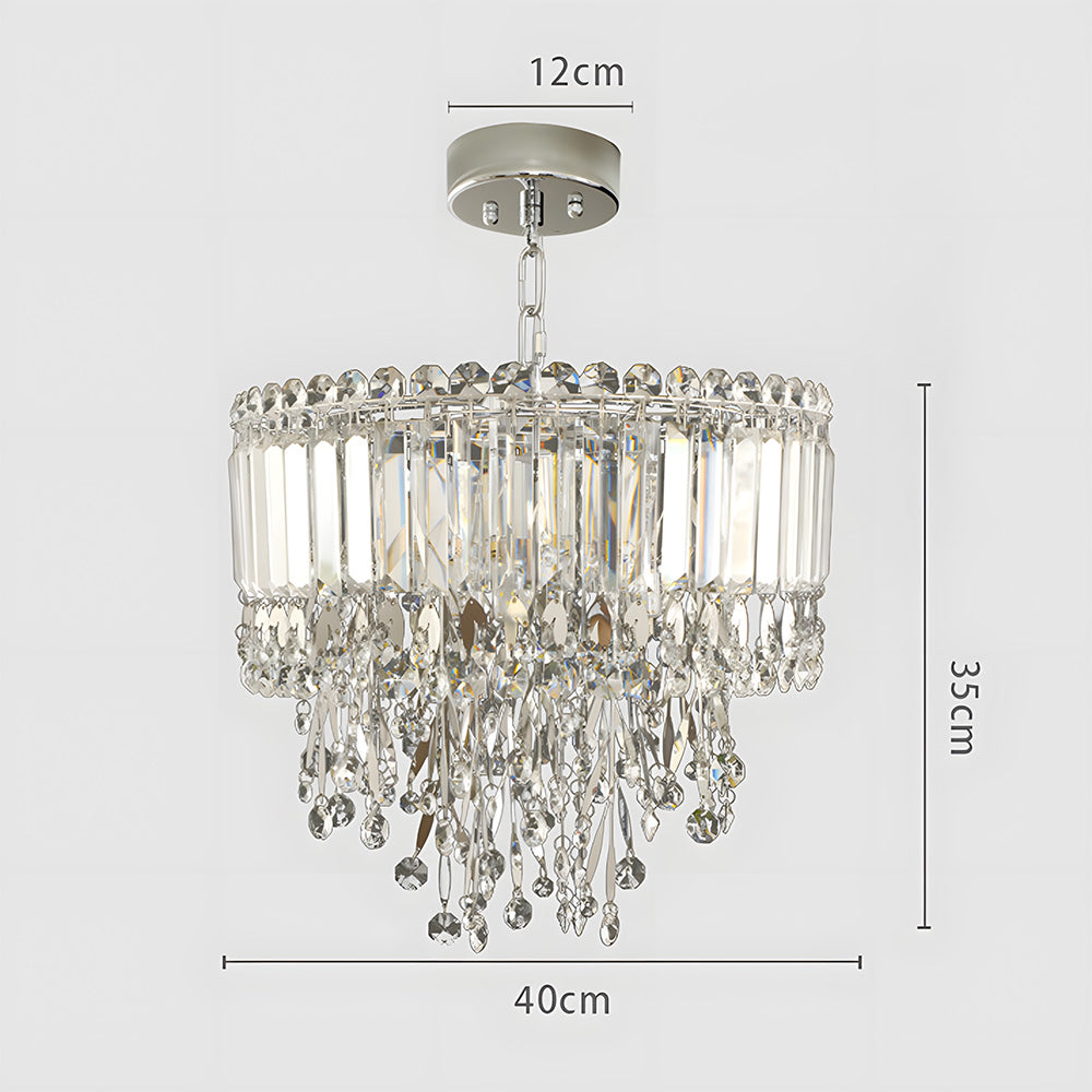 Luxury Pendant Lights Stainless Steel Crystal Chandelier For Living Room