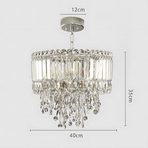 Luxury Pendant Lights Stainless Steel Crystal Chandelier For Living Room