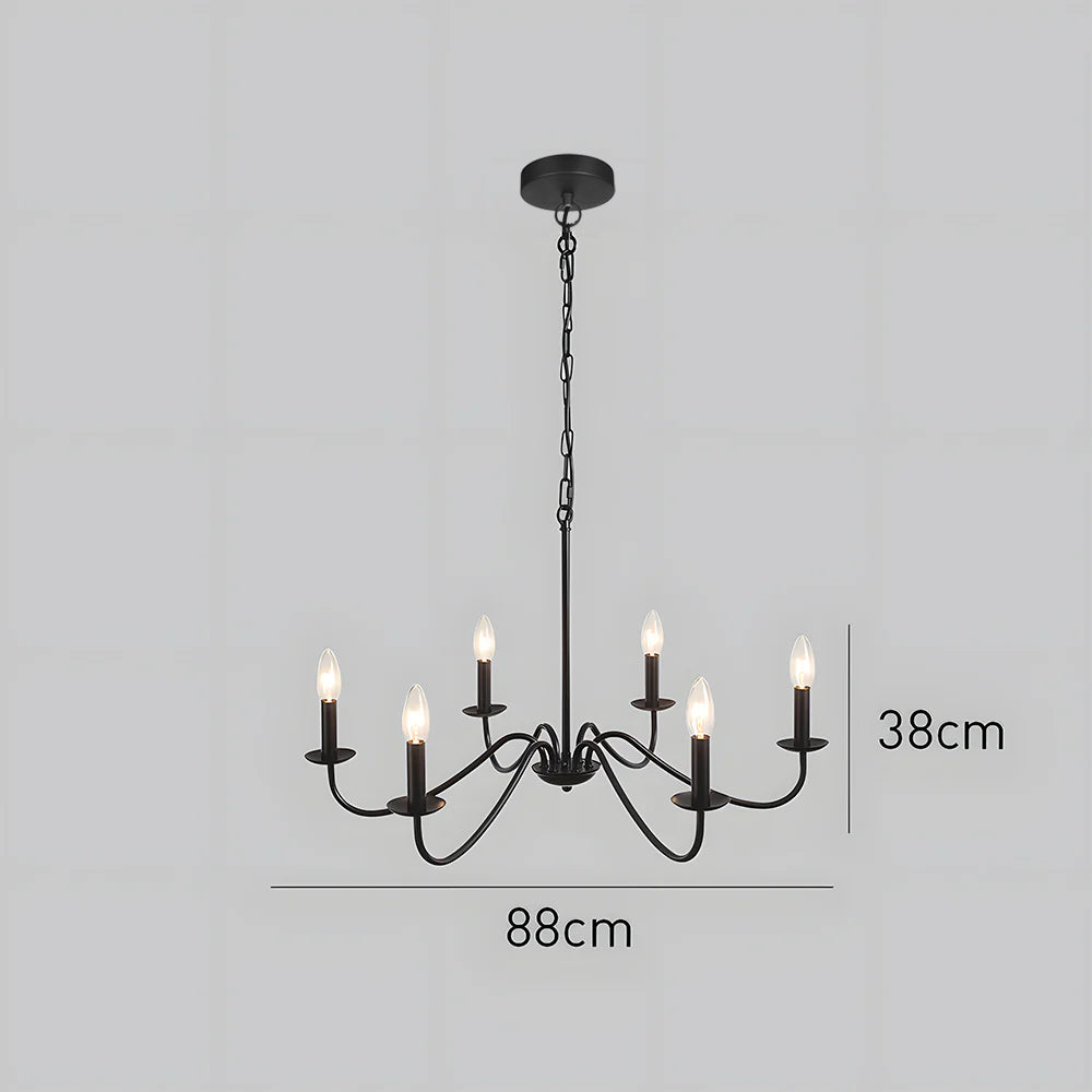 Simple Modern Iron Bedroom Pendant Lights