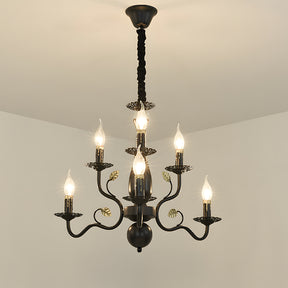 Flemish Style Ceiling Light Rustic Farmhouse Chandelier Lamp