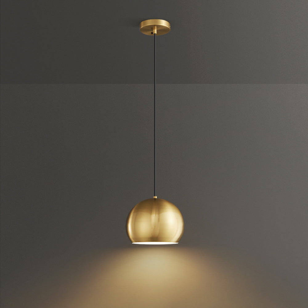 Modern Brass Gold Bedroom Pendant Light