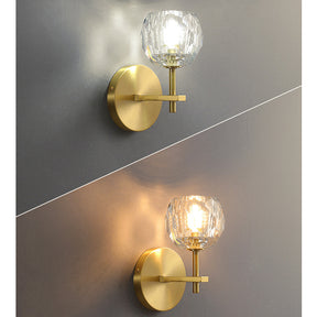 Modern Gold Crystal LED Wall Lights For Living Room