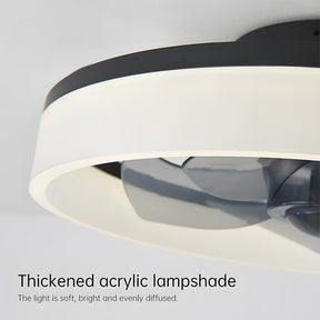 Modern LED Ceiling Fan with Light Remote Control Ceiling Fan for Living Room Dining Room