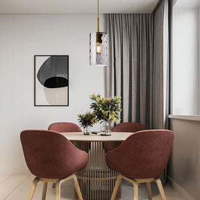 Simple Creative Ripple Glass Dining Room Pendant Light