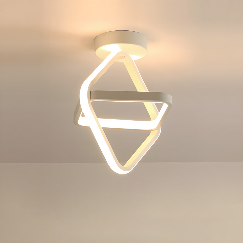 Nova Art Deco White LED Ceiling Lights