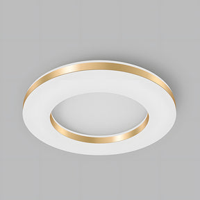 Nordic Gold Iron LED Dimmable Ceiling Light For Living Room