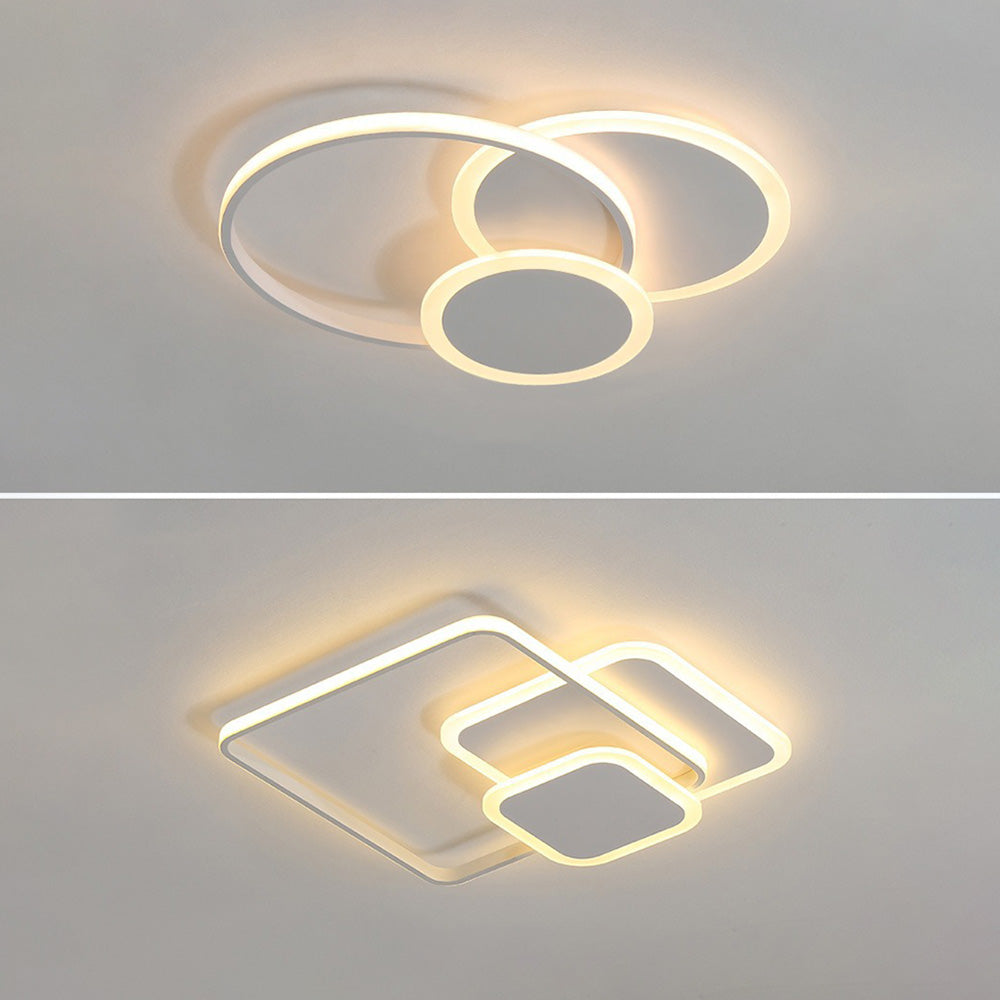 Elegant Acrylic LED Flush Mount Bedroom Ceiling Lamp