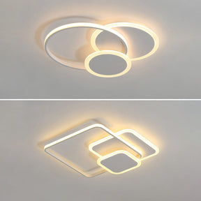 Elegant Acrylic LED Flush Mount Bedroom Ceiling Lamp