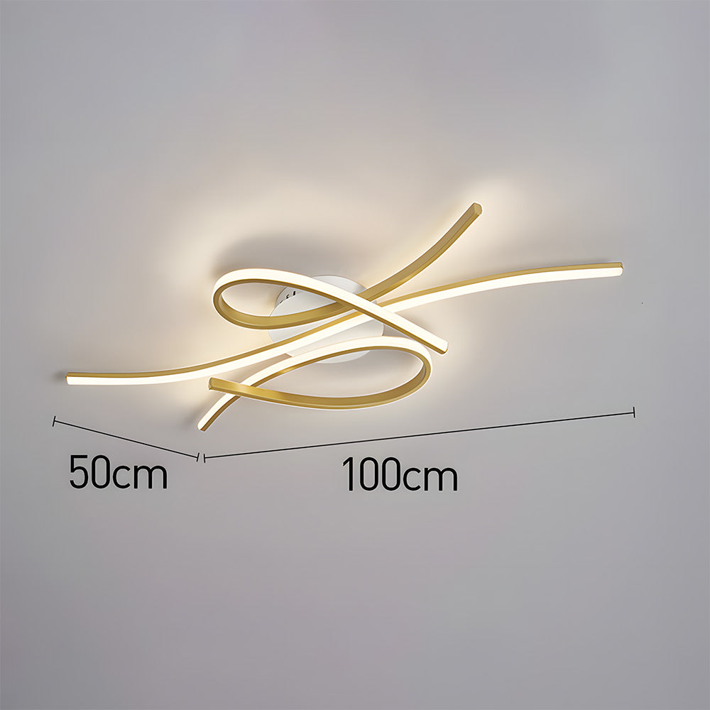 Unique Creative Musical Notes Living Room LED Ceiling Lamp