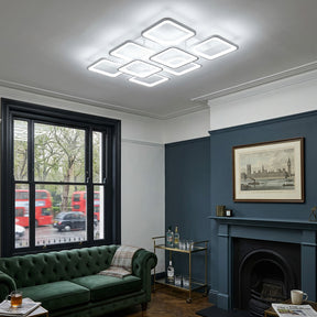 Modern Geometric Square LED Ceiling Lights for Office Bedroom