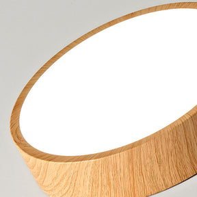 Nordic Wood LED Flush Mount Ceiling Light Minimalist Lamp for Bedroom