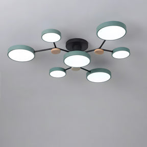 Modern Semi Flush LED Ceiling Lights for Bedroom Living Room