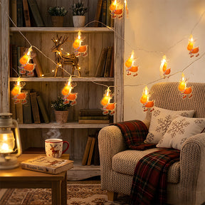 Indoor Decor Father Christmas Battery Powered String Lights