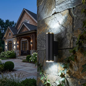 Atlas Dual Beam Outdoor Wall Light