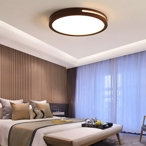 Modern Brown Wood LED Living Room Ceiling Lights