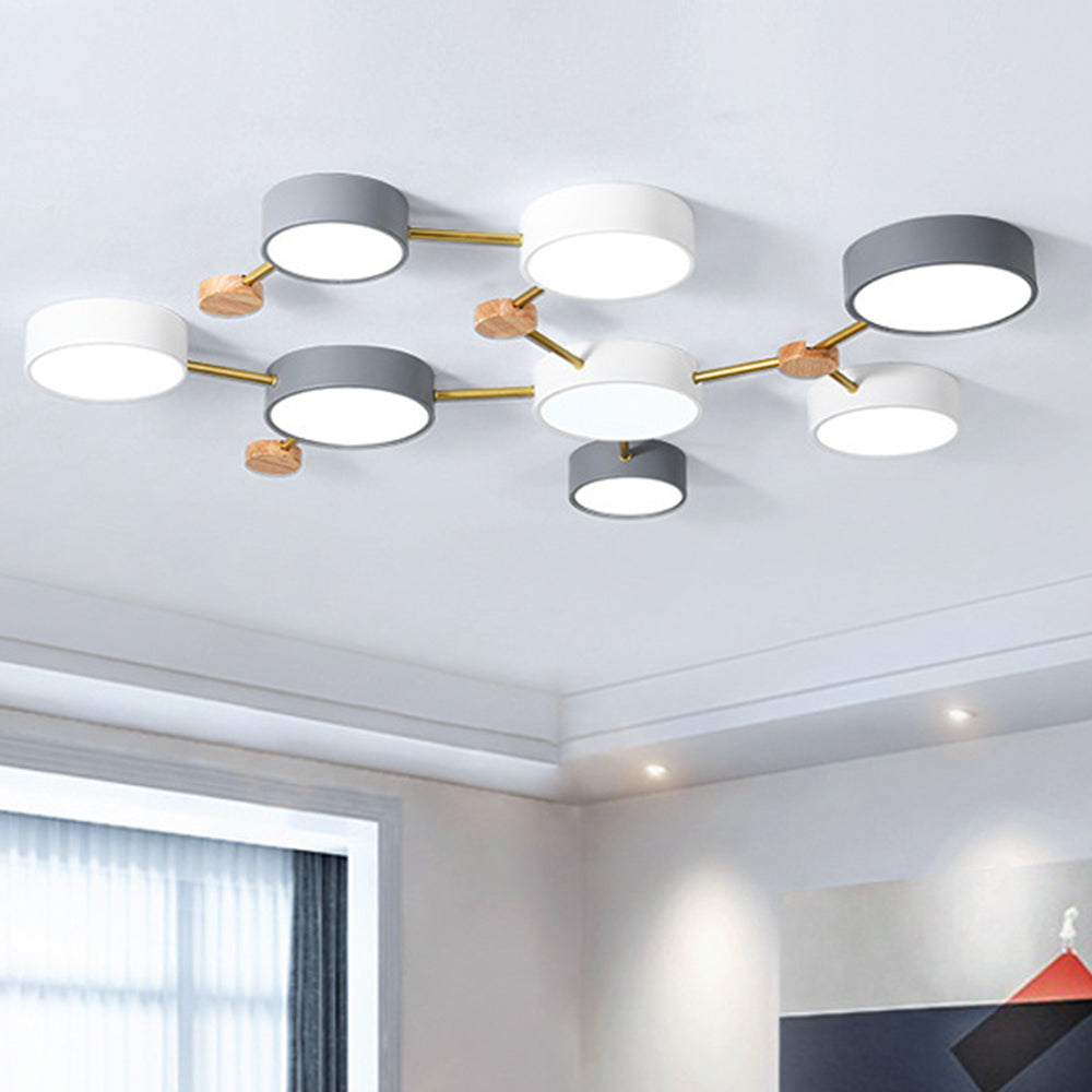 Nordic Creative Multi Head LED White Ceiling Light