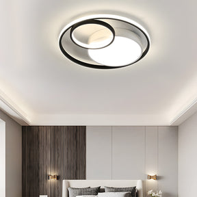 Modern Round LED Ceiling Lights Bedroom Art Decor