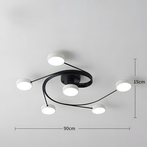 Modern Flush Mount Chandelier Nordic Ceiling Light Fixture