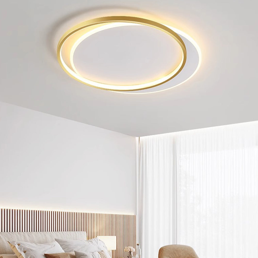 Contemporary Round Iron LED Ceiling Lights for Living Room