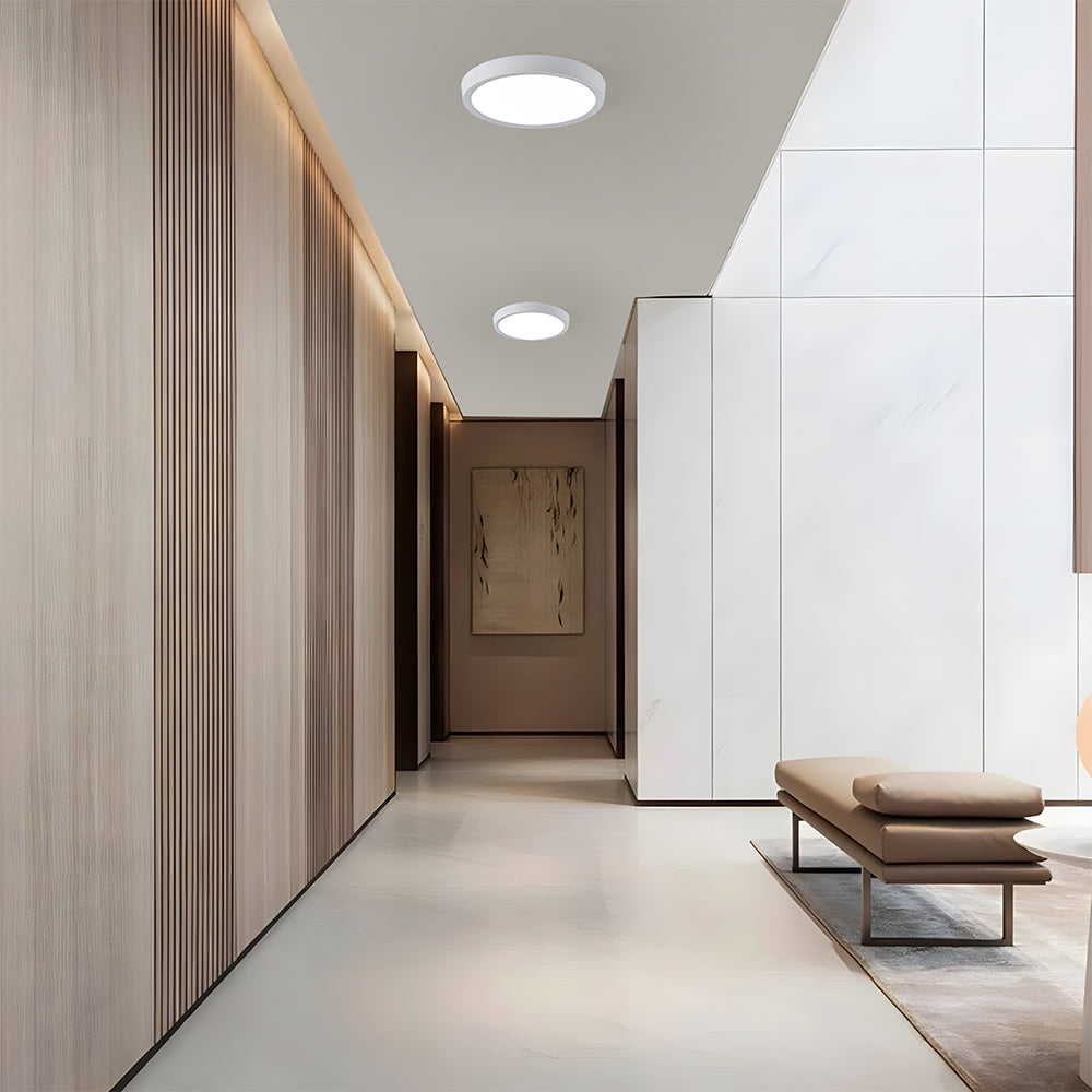 Modern simple white ceiling lamp for living room