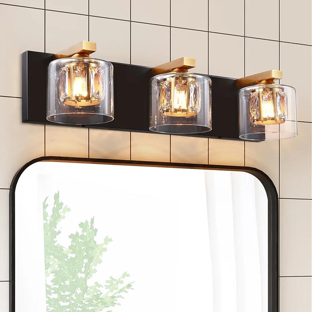 Simple Glass Mirror Bathroom Wall Lighting