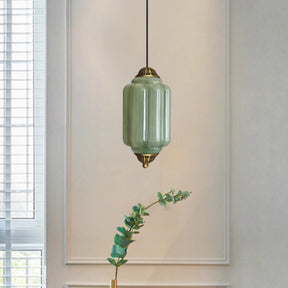 Modern Glass Light With Colored Glass Shade for Living Room
