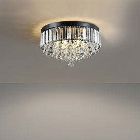 Modern Crystal Ceiling Light Fixture Flush Mount Ceiling Lights for Living Room