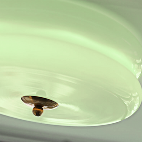 Art Deco Simple Cream Cake Ceiling Light