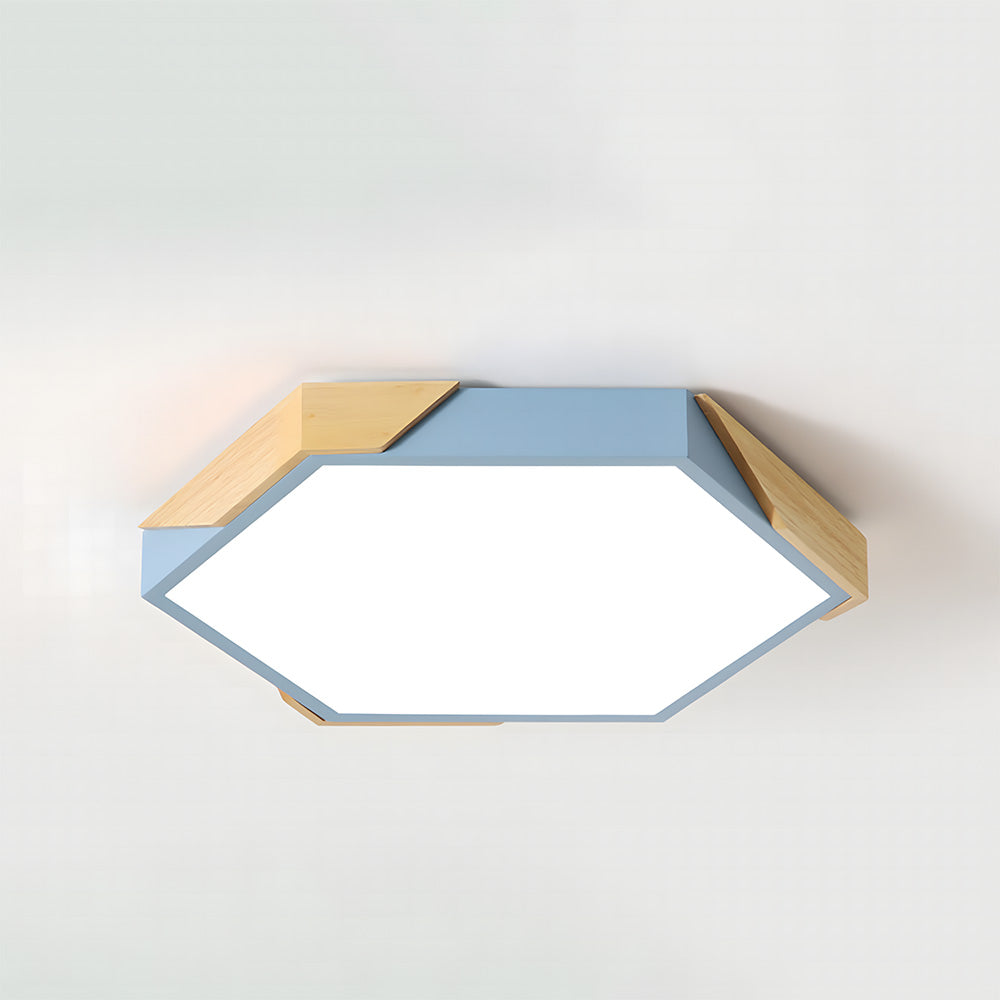 Modern Flush Mount Hexagonal LED Ceiling Lights for Hallway
