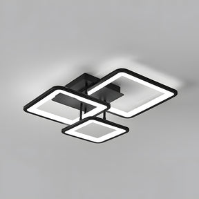 Modern LED Ceiling Light, Black Acrylic Ceiling Lamp for Living Room