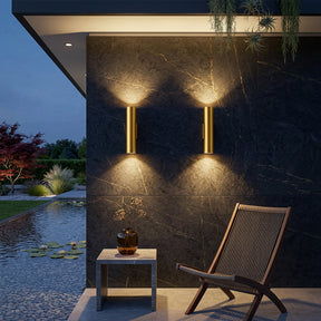 Set of 2 IP54 Waterproof Up and Down Outdoor Wall Lights for Patio Garden