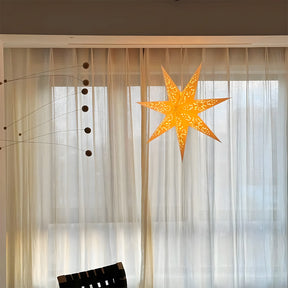 Nordic 7-points Paper Star Pendant Lights for Christmas Decoration