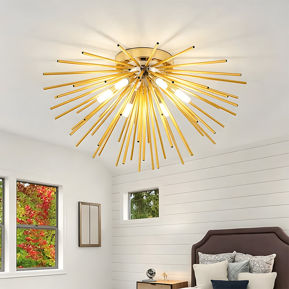 Sputnik Flush Mount Ceiling Lights for Bedroom Hallway Entryway