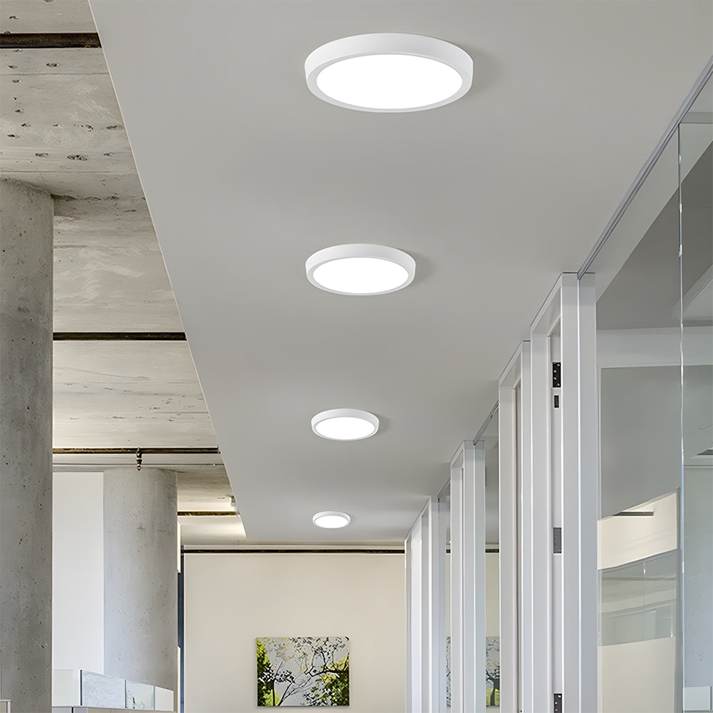 Modern simple white ceiling lamp for living room