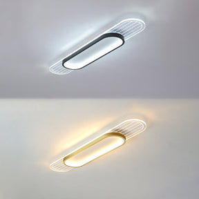 Contemporary Iron Living Room Flush Mount LED Ceiling Light