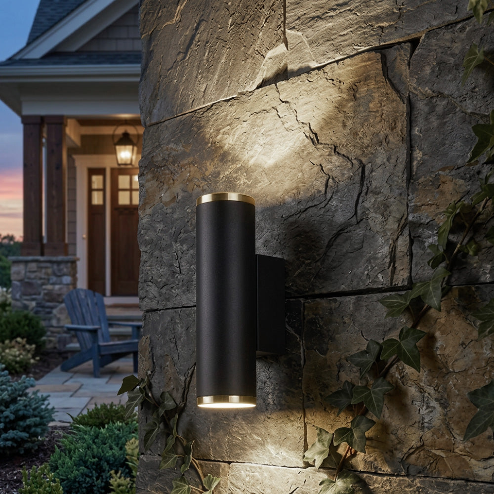 Atlas Dual Beam Outdoor Wall Light