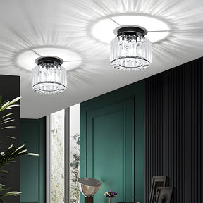 Crystal Semi Flush Mount Ceiling Light for Hallway 23cm E27