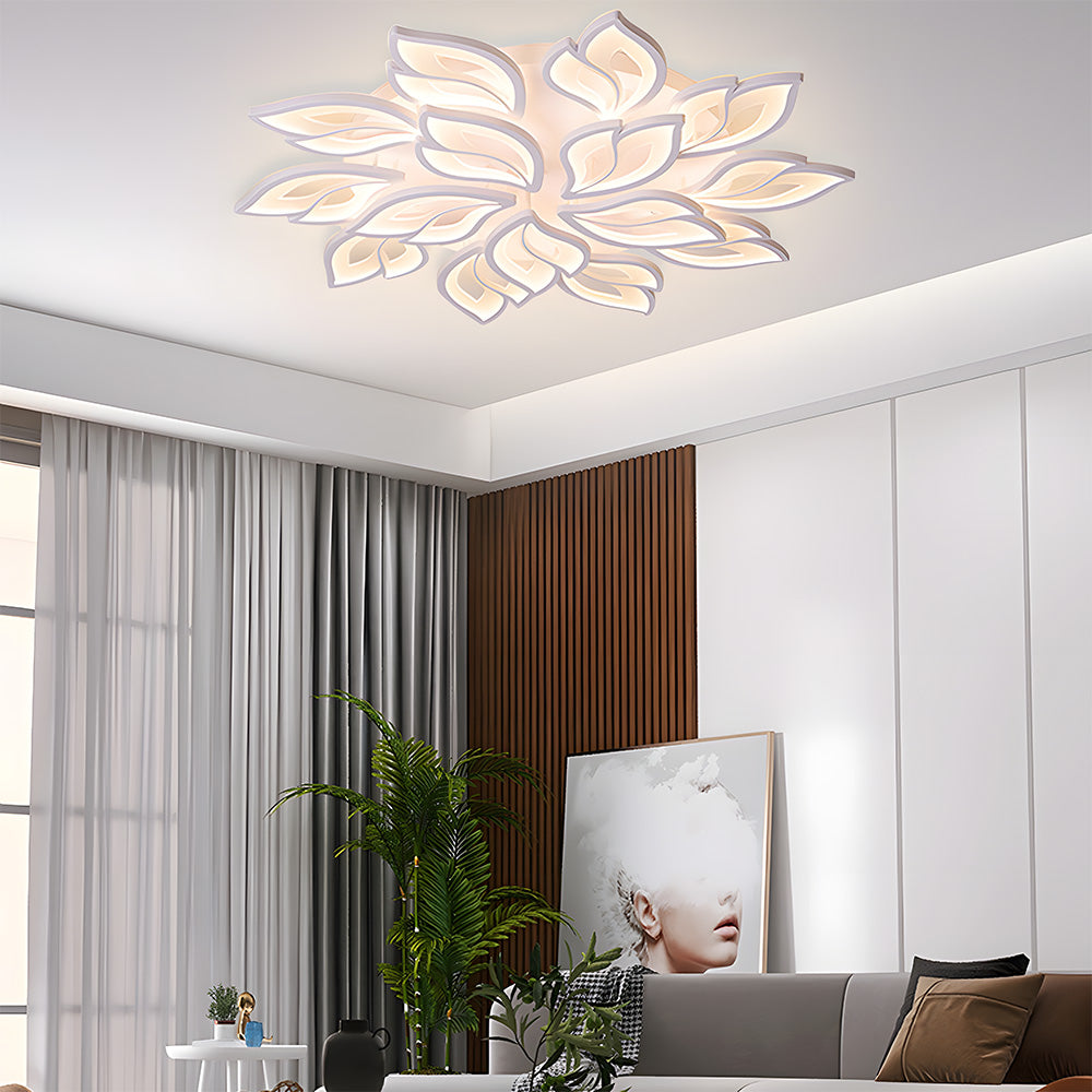 Creative Design Petals White Ceiling Light For Living Room