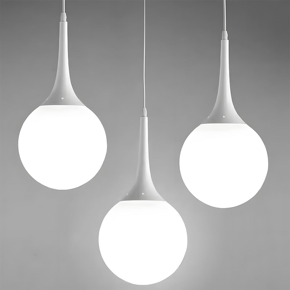 Globe Pendant Light, Modern Spherical Chandeliers for Dining Area Kitchen