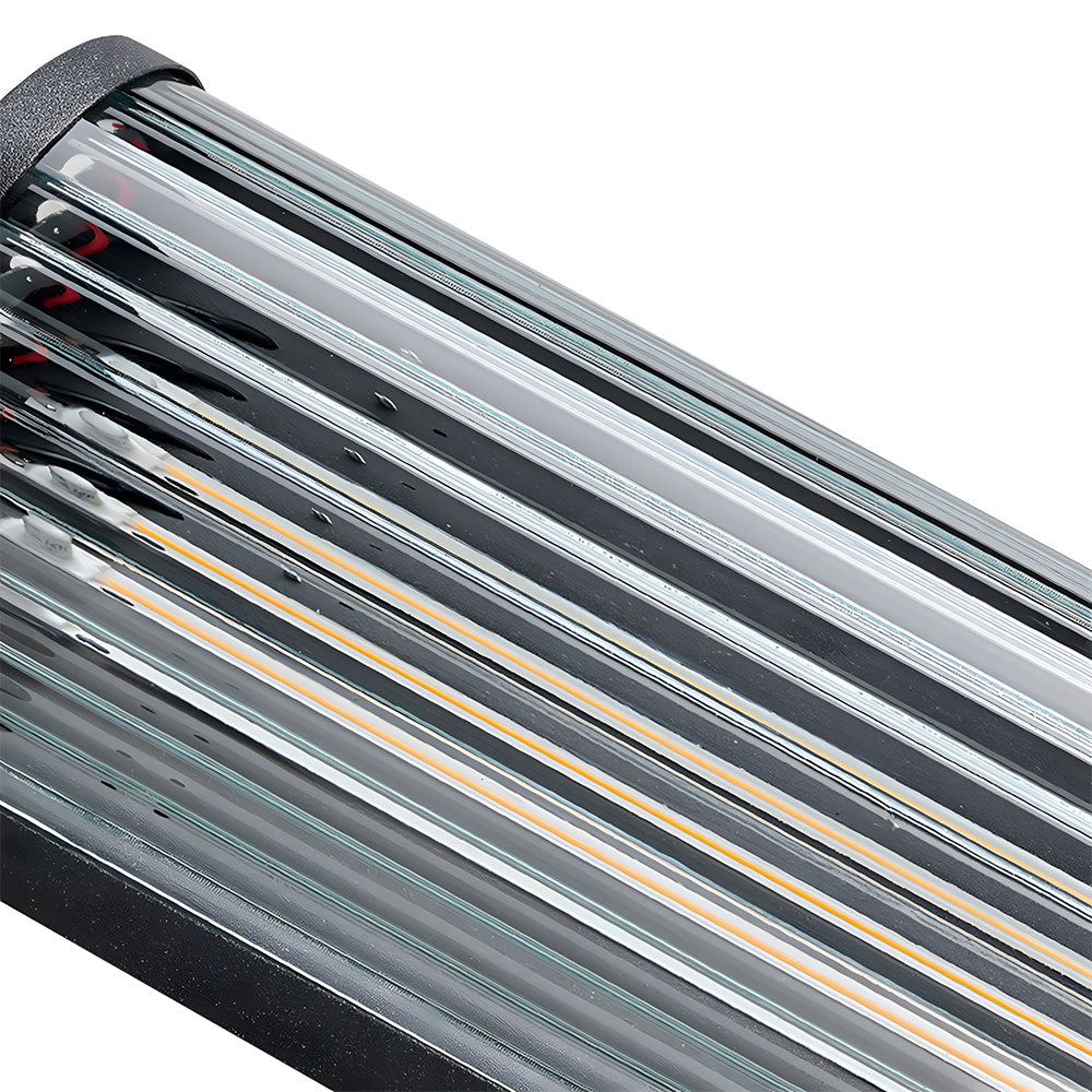 Modern Vertical Glass Stainless Steel Outdoor Wall Lights for Patio Garden