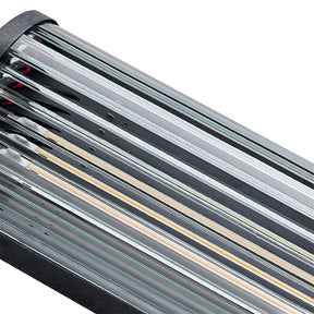 Modern Vertical Glass Stainless Steel Outdoor Wall Lights for Patio Garden