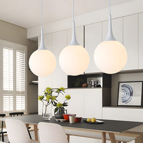 Globe Pendant Light, Modern Spherical Chandeliers for Dining Area Kitchen