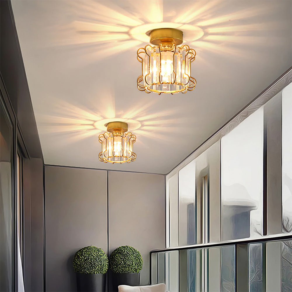 Industrial Glass Ceiling Lights For Hallway