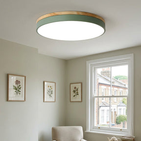 Aria Wood Flush Mount Ceiling Lamp