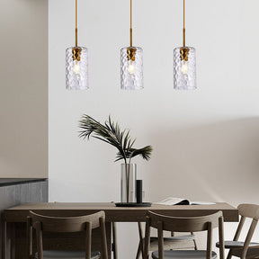 Simple Creative Ripple Glass Dining Room Pendant Light