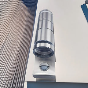 Cylindrical Wall-mounted Stainless Steel Outdoor Wall Lights for Living Room