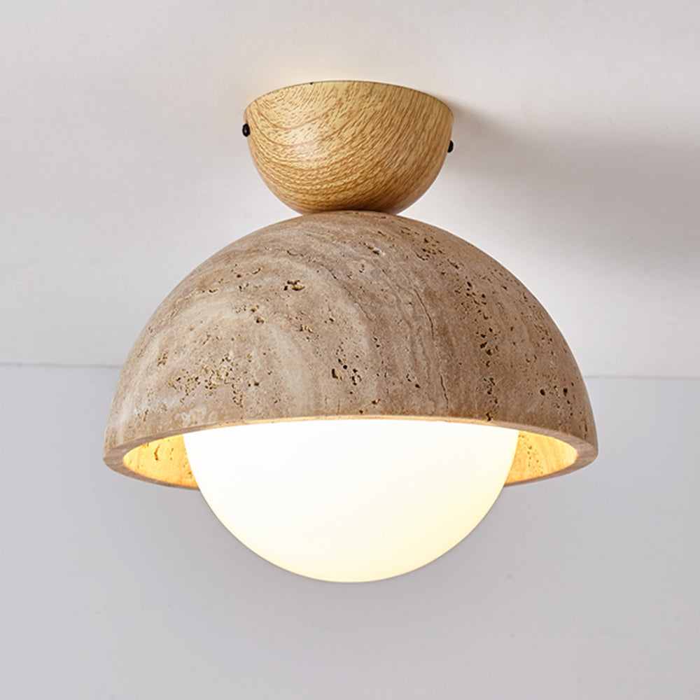 1-Bulb Stylish Stone Hallway Ceiling Lights