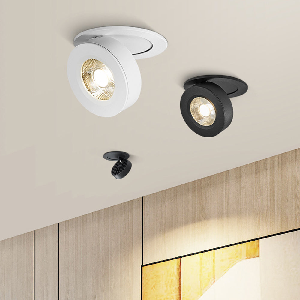 360° Rotatable Adjustment Round Aluminum LED Ceiling Downlights For Hallway